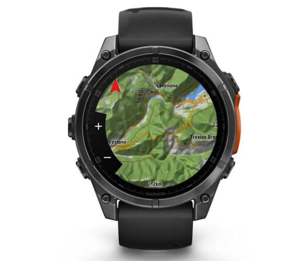 Garmin fenix 8 AMOLED 47mm szary z czarnym paskiem - 1277067 - zdjęcie 8